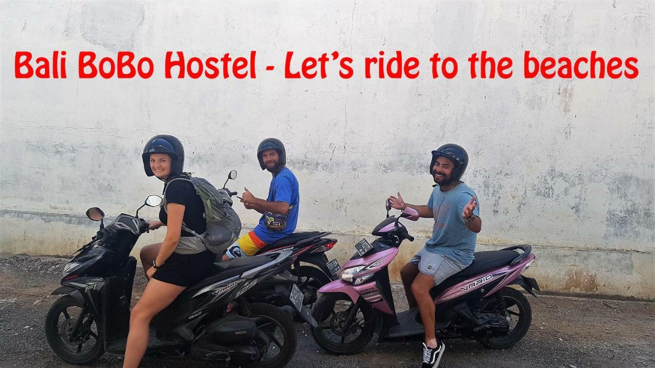 Bali Bobo Hostel Jimbaran Extérieur photo Let's ride to the beach